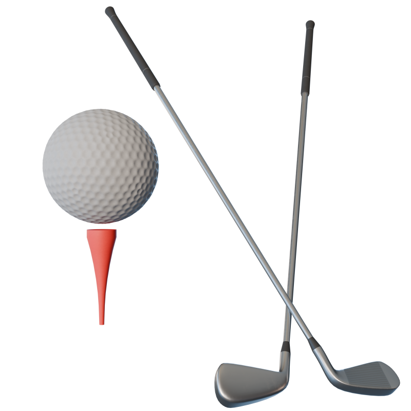 Golf Club 3D Model .c4d .max .obj .3ds .fbx .stl .blend 