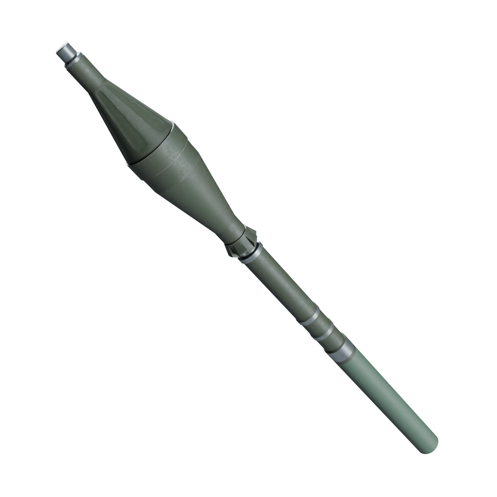 Rocket Grenade PG 3D Model .c4d .max .obj .3ds .fbx .stl .blend