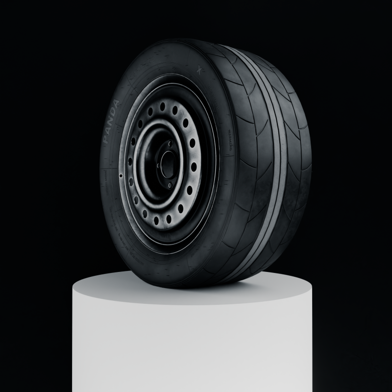Car Wheel Sport High Poly Tire with Rims 3D Model .c4d .max .obj .3ds .fbx .stl .blend 