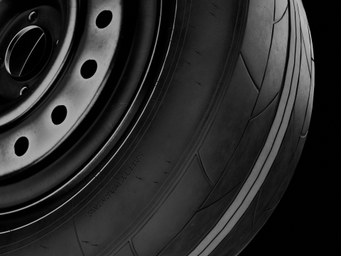 Car Wheel Sport High Poly Tire with Rims 3D Model