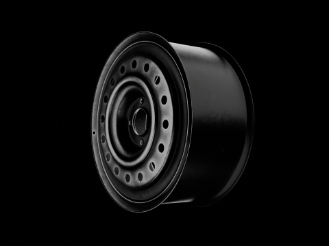 Car Wheel Sport High Poly Tire with Rims 3D Model