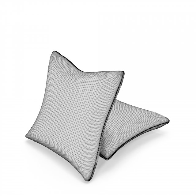 ikea cushion murbinka Low poly 3D Model