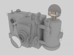 steampunk camera 3D Model