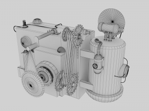 steampunk camera Model 3D