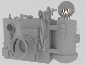macchina fotografica steampunk Modello 3D
