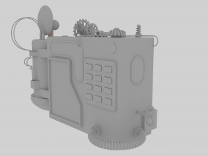 steampunk camera Model 3D