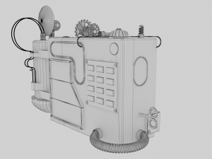 steampunk camera Model 3D