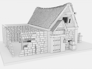 medieval build Modello 3D