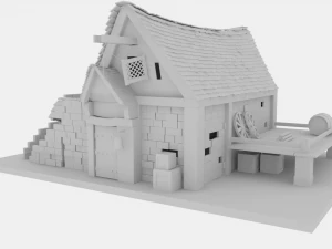 constru&ccedil;&atilde;o medieval Modelo 3D