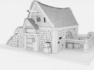 medieval build Modello 3D