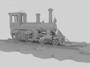 locomotive Modelo 3D