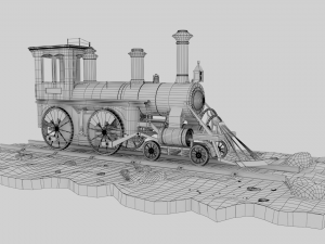 locomotive 3D Model