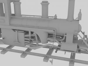 locomotive 3D Model