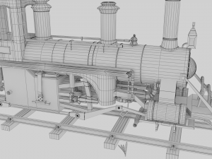 locomotive 3D Model