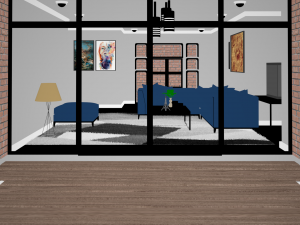 interior living room - 02 Modèle 3D