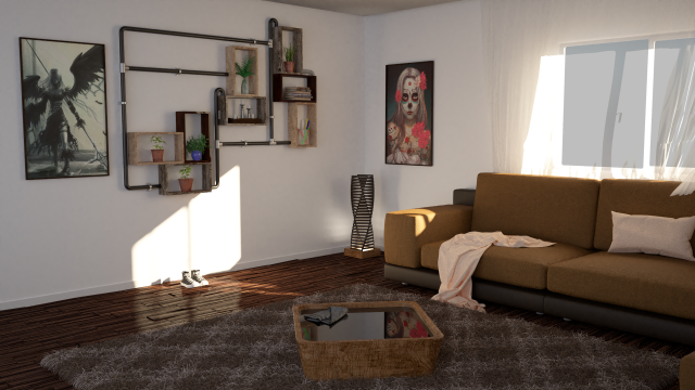 interior living room - 01 Modèle 3D .c4d .max .obj .3ds .fbx .stl .blend