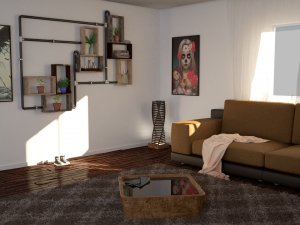 interior living room - 01 3D 모델