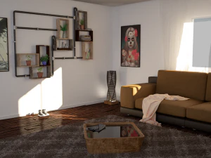 wnętrze salonu - 01 Model 3D