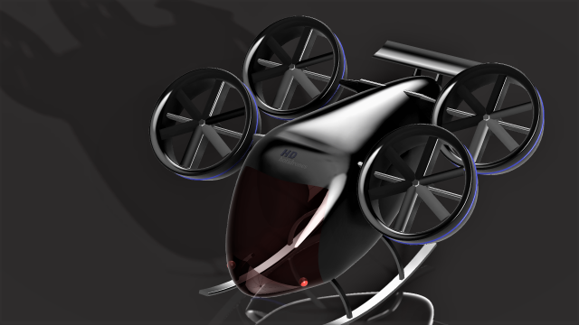 drone Model 3D .c4d .max .obj .3ds .fbx .stl .blend 