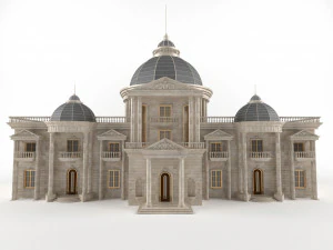 로마 고전 궁전 3D 모델