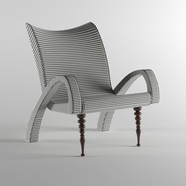 arm chair 3D 모델 .c4d .max .obj .3ds .fbx .stl .blend 