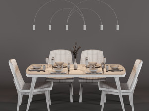 dinner table 3D Модель