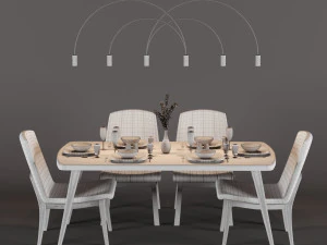 dinner table 3D Model
