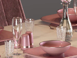 dinner table 3D Model
