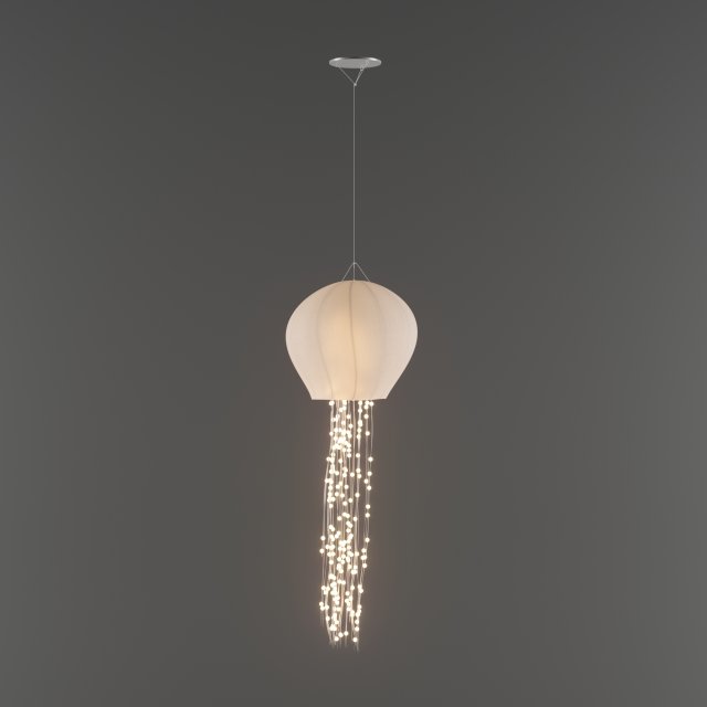 jellyfish ceiling light 3D Model .c4d .max .obj .3ds .fbx .stl .blend 