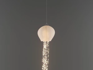 해파리 천장 조명 3D 모델