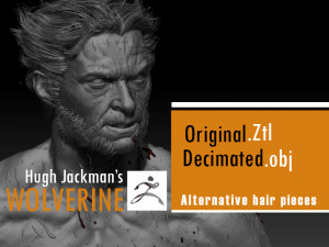 hugh jackmans wolverine 3D 프린트 모델