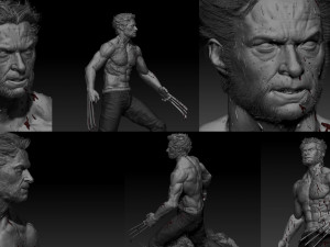 hugh jackmans wolverine 3D 打印模型