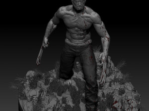 hugh jackmans wolverine 3D 打印模型