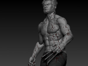 hugh jackmans wolverine 3D 打印模型