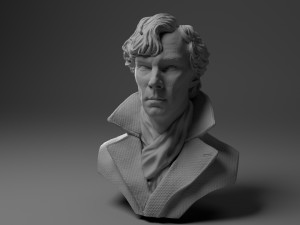 benedict cumberbatch sherlock 3d print model Modèles 3D en vedette