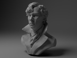 benedict cumberbatch sherlock 3d print model Modèles 3D en vedette