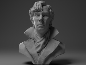 benedict cumberbatch sherlock 3d print model Modèles 3D en vedette