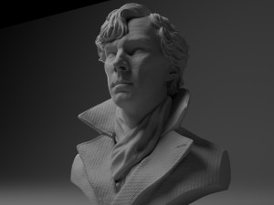 benedict cumberbatch sherlock 3d print model Modèles 3D en vedette