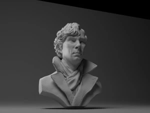 benedict cumberbatch sherlock 3d print model 3D Print Model