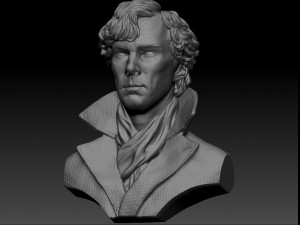 benedict cumberbatch sherlock 3d print model Modèles 3D en vedette