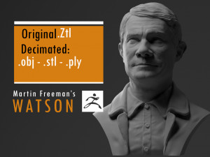 martin freeman john watson - from sherlock 3d print model 3D 프린트 모델