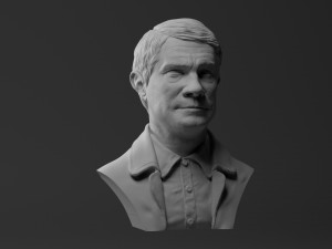 martin freeman john watson - from sherlock 3d print model 3Dプリントモデル