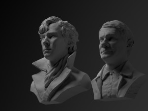 martin freeman john watson - from sherlock 3d print model 3Dプリントモデル