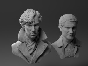 martin freeman john watson - from sherlock 3d print model 3Dプリントモデル