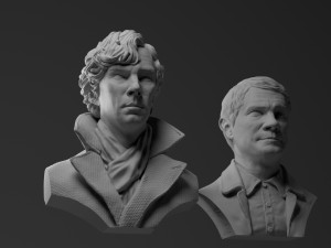 martin freeman john watson - from sherlock 3d print model 3Dプリントモデル