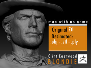 clint eastwood young version 3d print model 3D Print Model