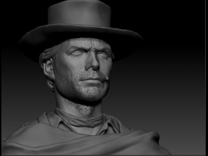 clint eastwood young version 3d print model 3D Print Model