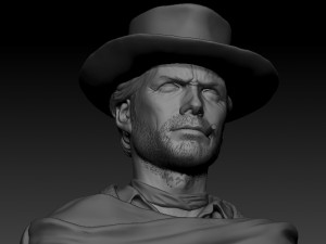clint eastwood young version 3d print model 3D Print Model