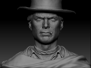 clint eastwood young version 3d print model 3D Print Model