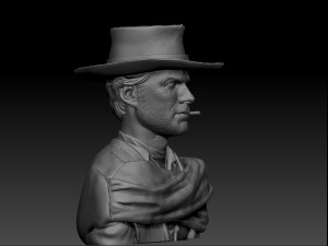 clint eastwood young version 3d print model 3D Print Model